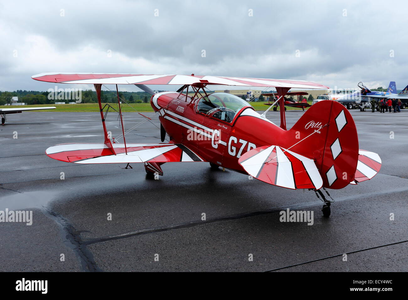 Kunstflug Flugzeug, Bromont, Provinz Quebec, Kanada Stockfoto