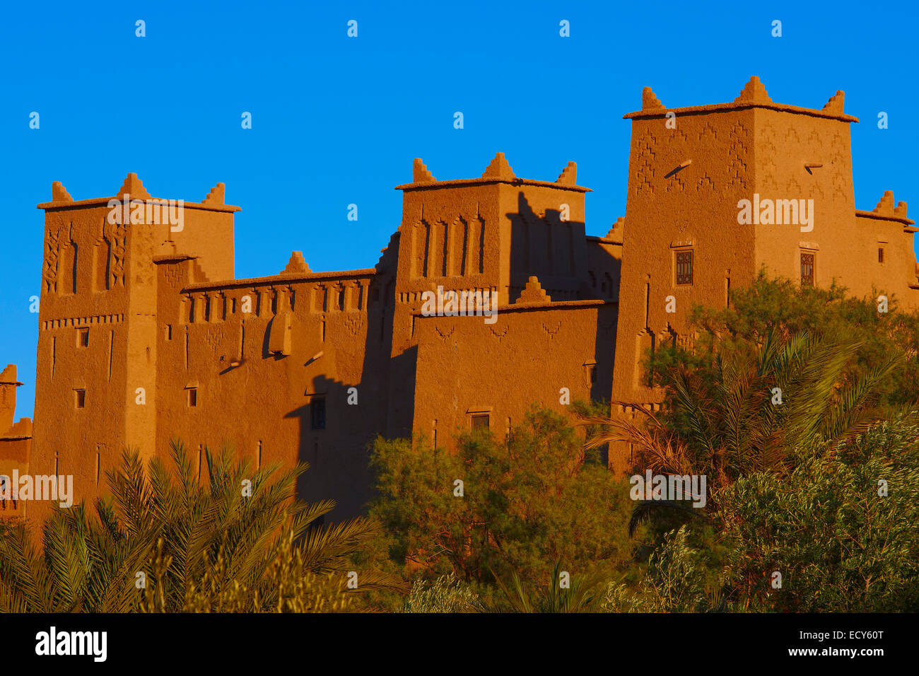 AIT Ben Moro, Ben Moro Kasbah, Skoura, Ouarzazate, Marokko Stockfoto