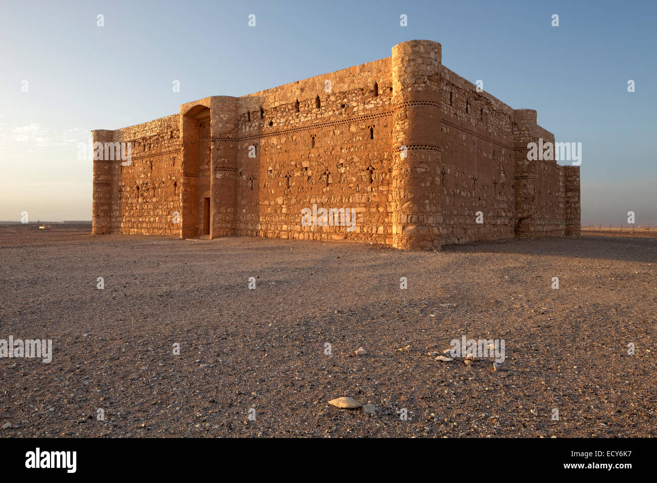 Qasr Kharana, auch Qasr al Harrana, Qasr al-Kharanah, Kharaneh oder Hraneh, Wüste Burg, Jordanien Stockfoto