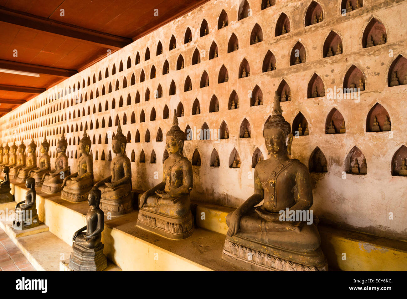 Wat Si Saket, Vientiane, Präfektur Vientiane, Laos Stockfoto