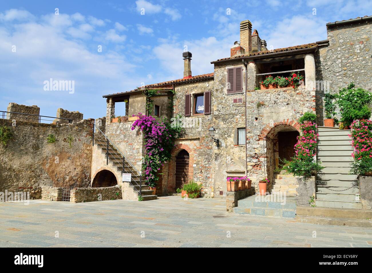 Historischen Zentrum, Centro Storico von Capalbio, Provinz Grosseto, Toskana, Italien Stockfoto