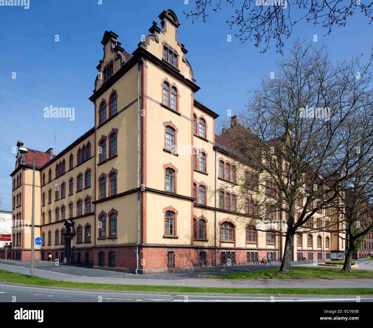 Ehemalige Kaserne am Pferdemarkt Quadrat, jetzt Landesbibliothek, Oldenburg, Niedersachsen, Deutschland Stockfoto