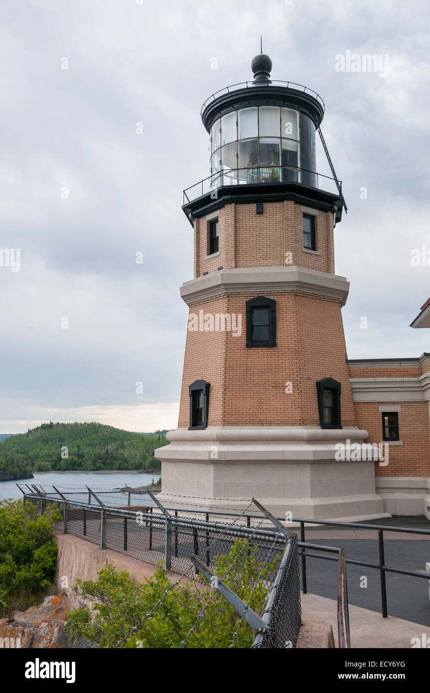 Split Rock Leuchtturm, Lake Superior, Minnesota, Vereinigte Staaten von Amerika Stockfoto