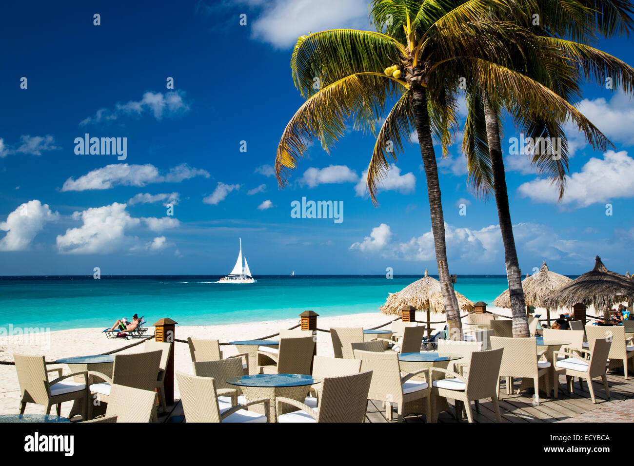 Divi Resort in der Nähe von Oranjestad, Aruba, West Indies Stockfoto