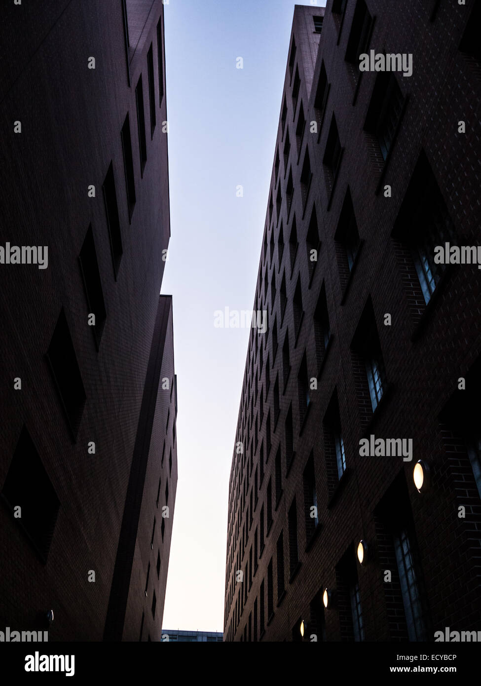 zwischen den Gebäuden am Potsdamer Platz, berlin Stockfoto