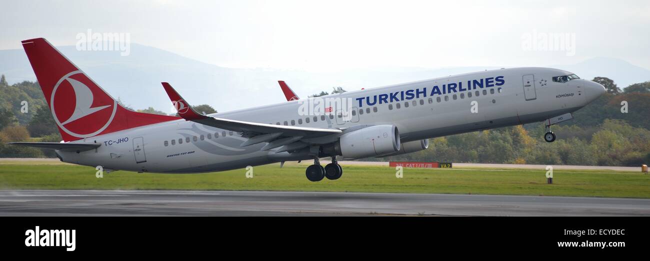 Turkish Airlines Cabin Stockfotos Turkish Airlines Cabin