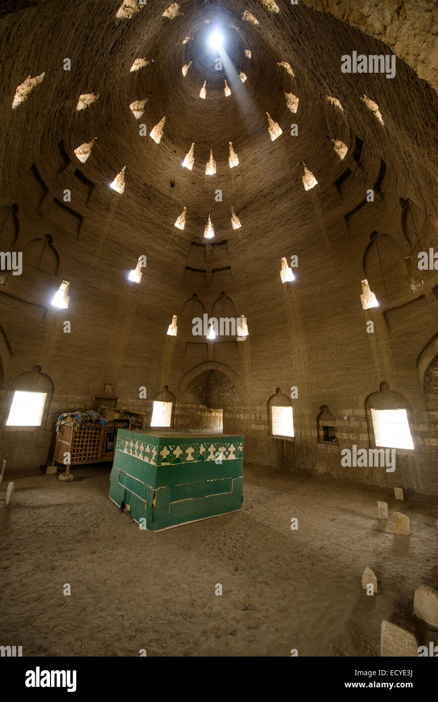 KOICA Mausoleum Interieur, Wüste Sahara, Sudan Stockfoto