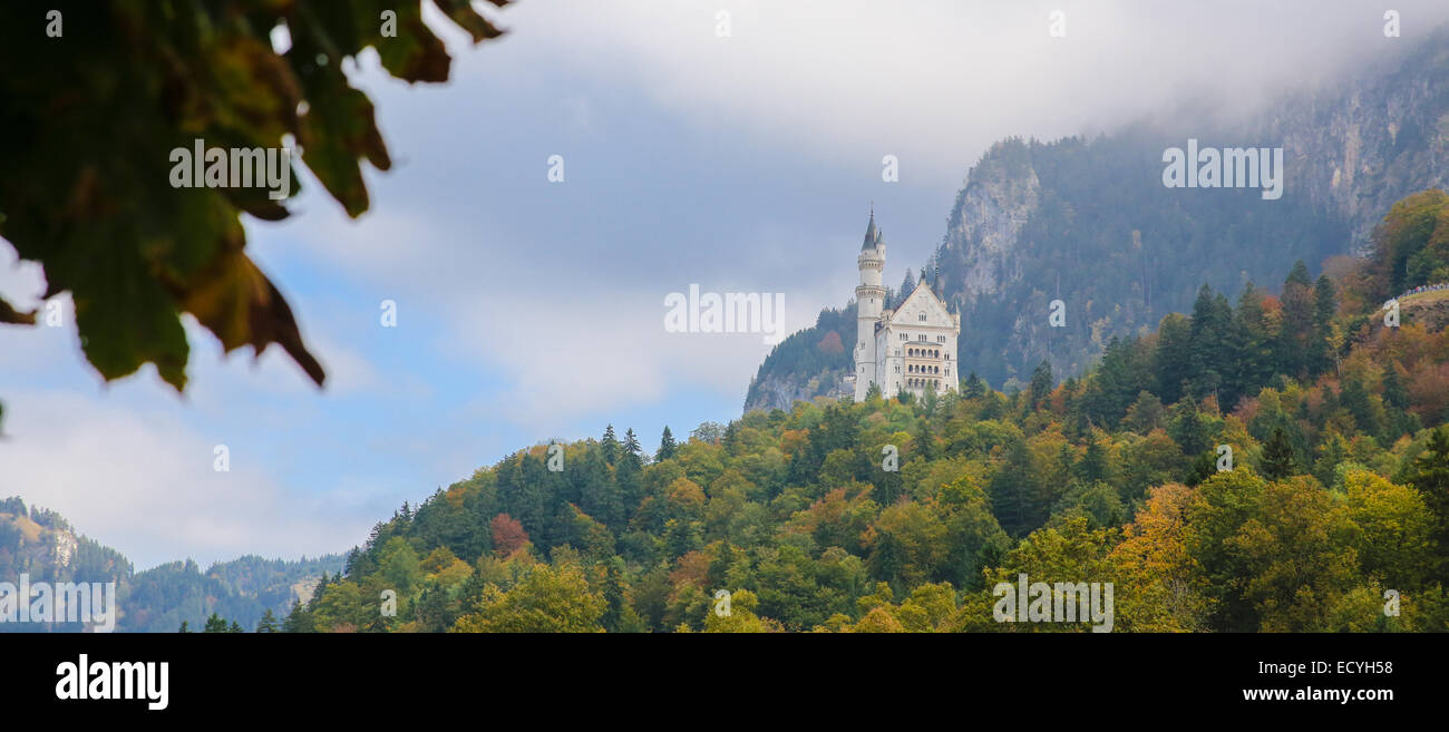 Panorama Deutsch neue Swanstone Schloss Stockfoto