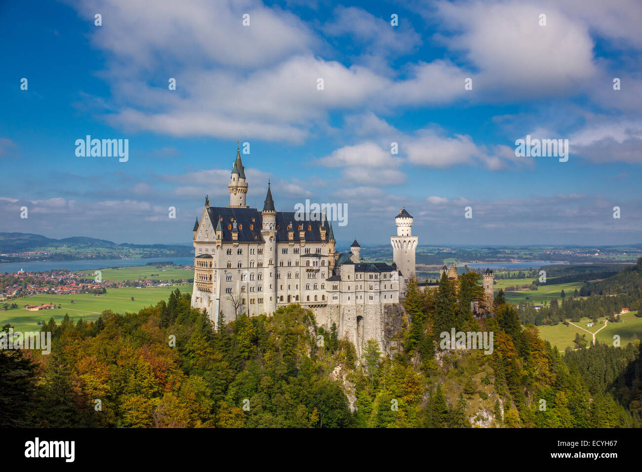 berühmte deutsche Burg neue Schwan-Stein Stockfoto