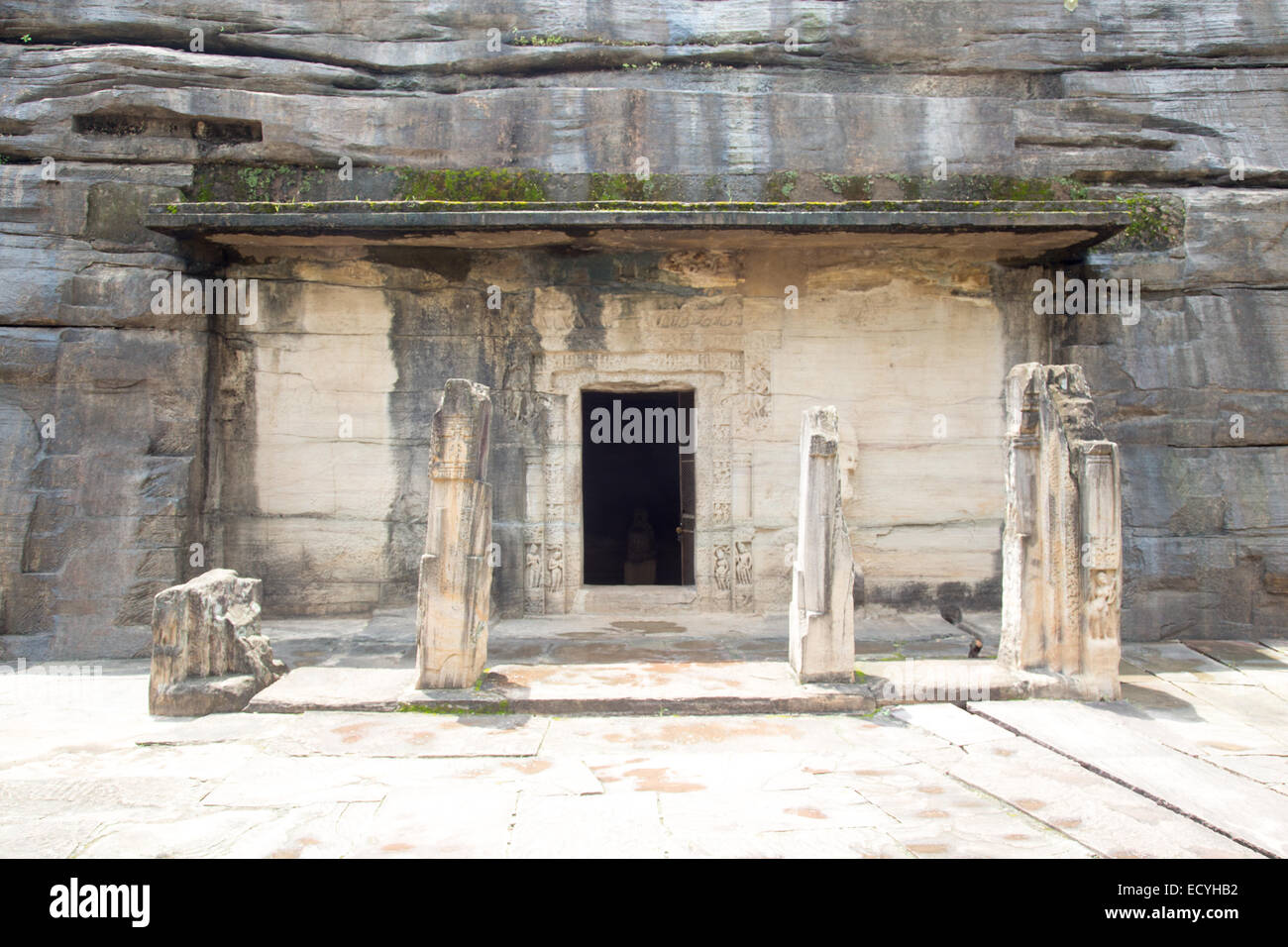 Udayagiri Höhlen in der Nähe von Sanchi in Madhya Pradesh, Indien Stockfoto