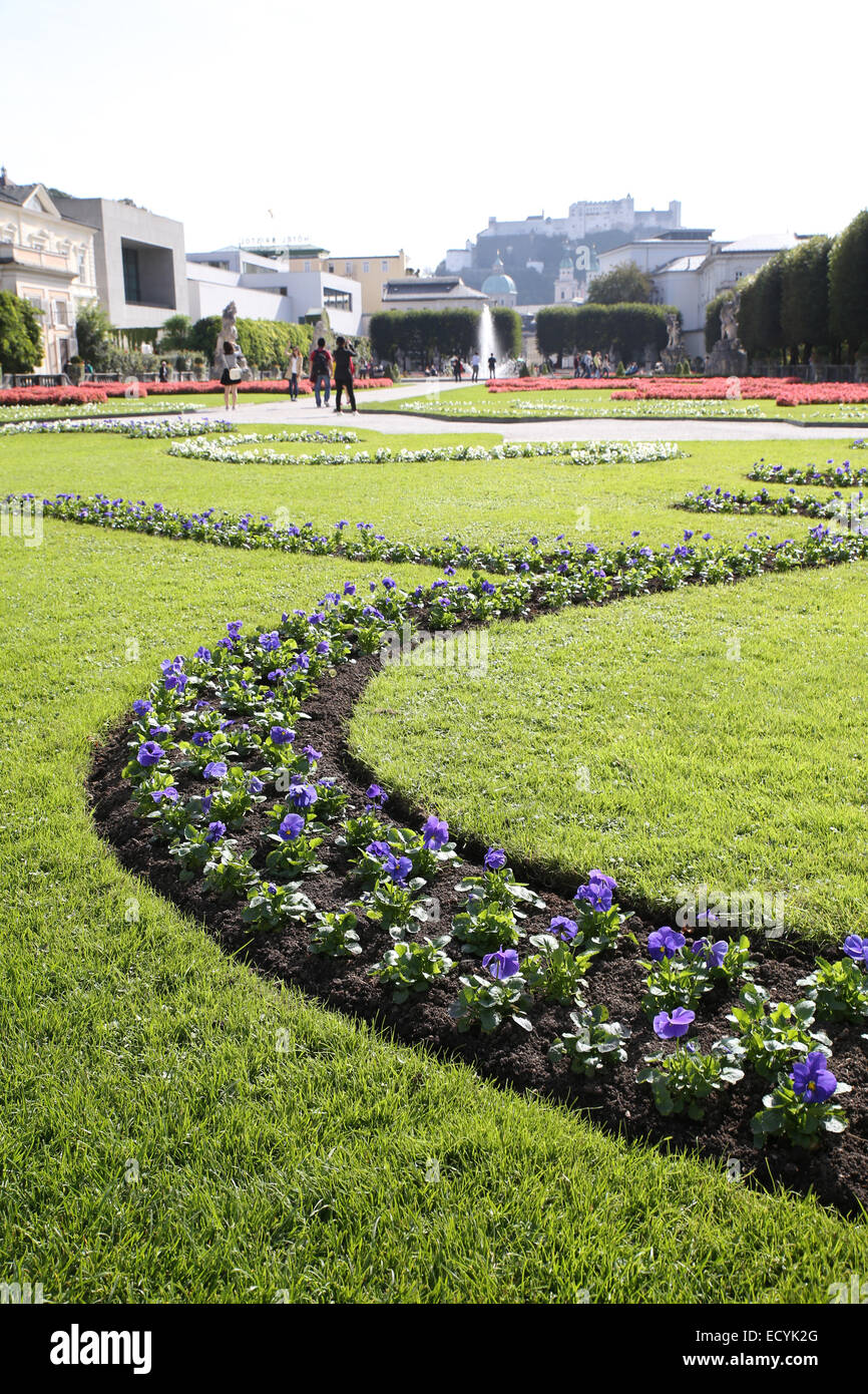 Salzburg Schloss Mirabell Garten Stockfoto