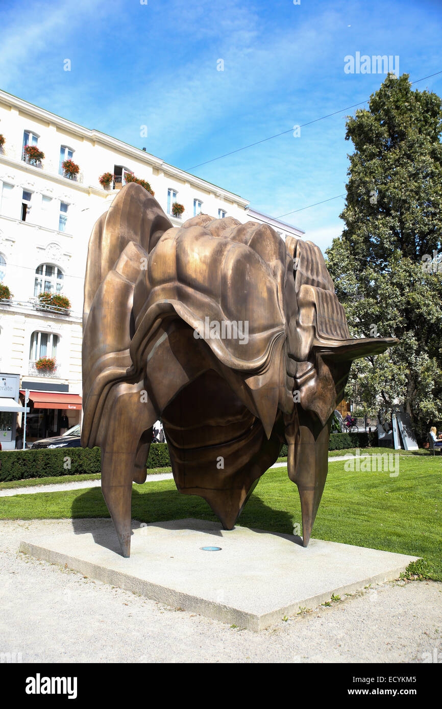 Moderne Kunst öffentlichen Raum Salzburg Stockfoto