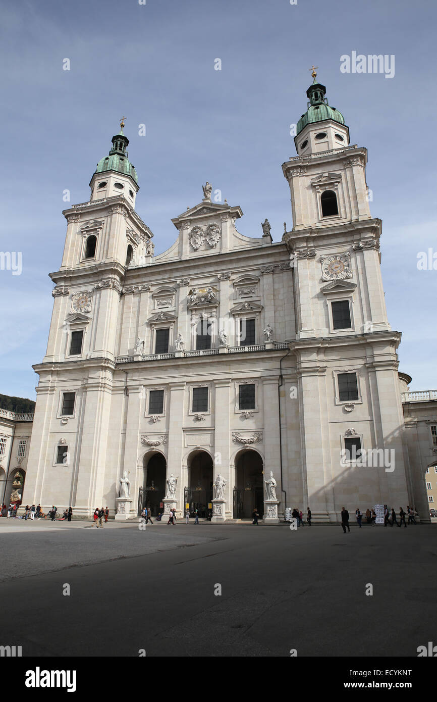Salzburger Dom-Kirche Stockfoto