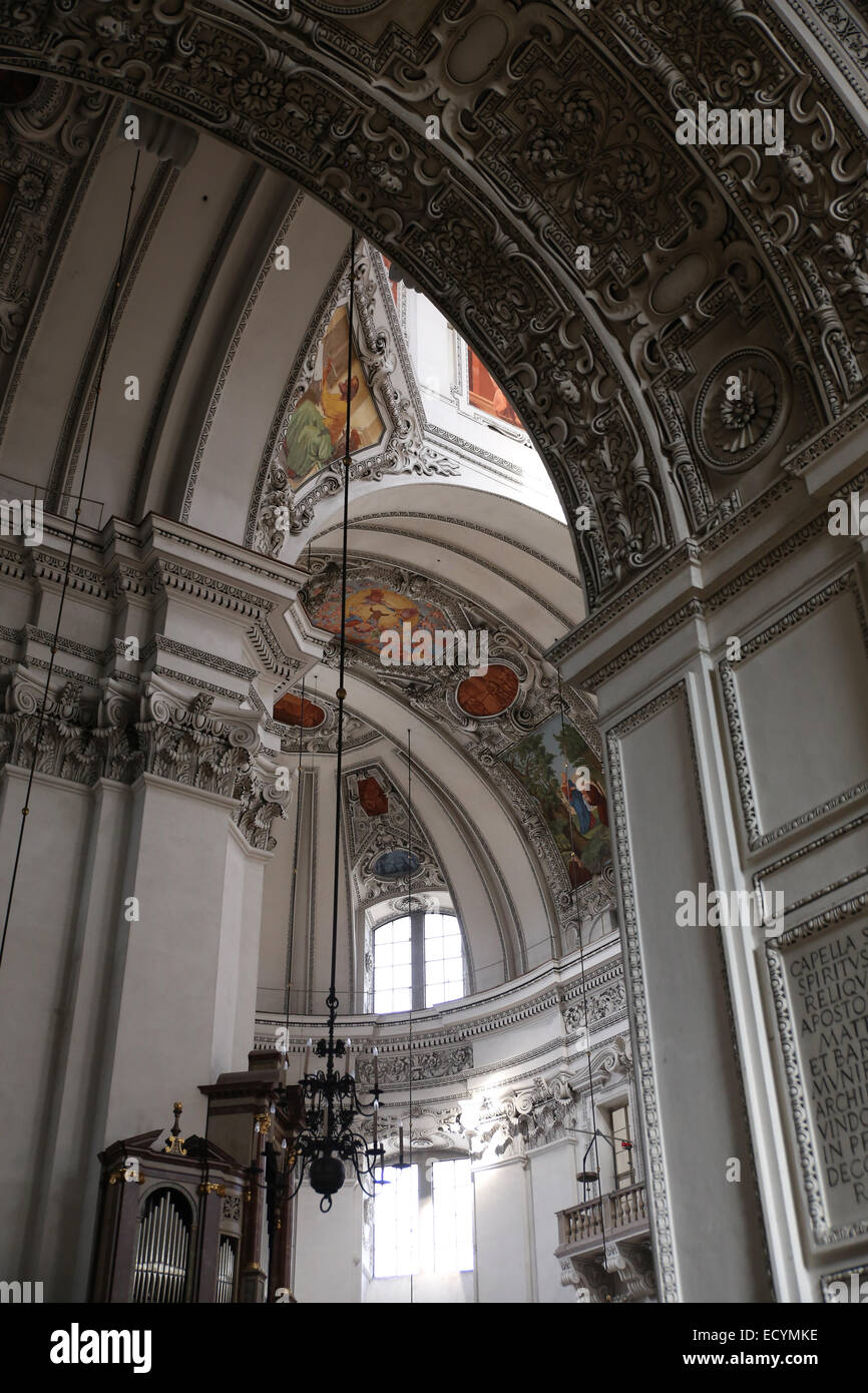 Österreichische Kirche Salzburger Dom Innenraum Stockfoto