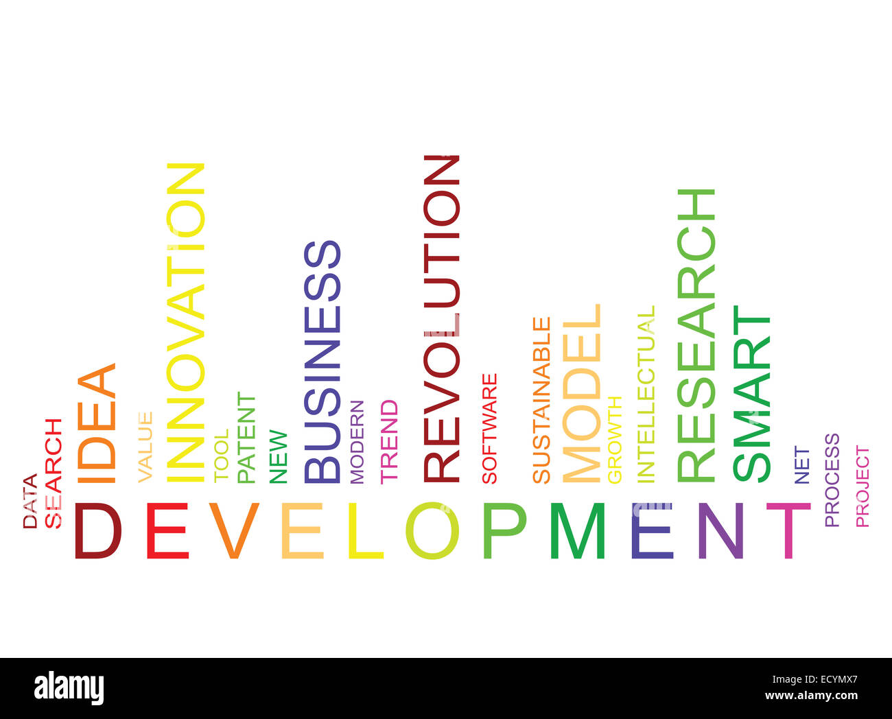 Entwicklung-Barcode-Hintergrund Stockfoto