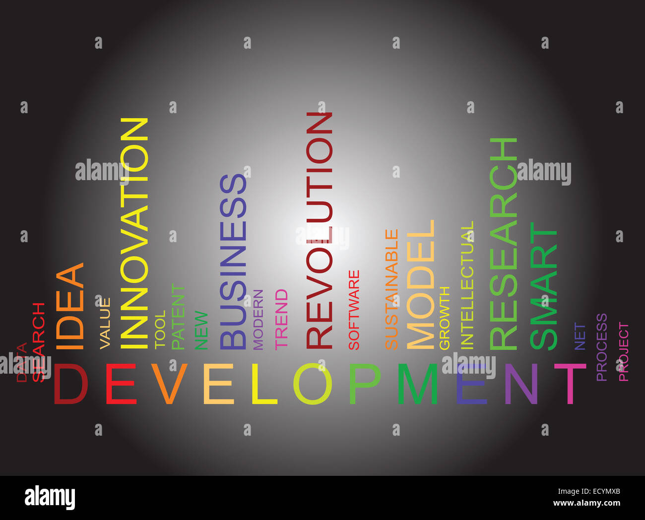 Entwicklung-Barcode-Hintergrund Stockfoto