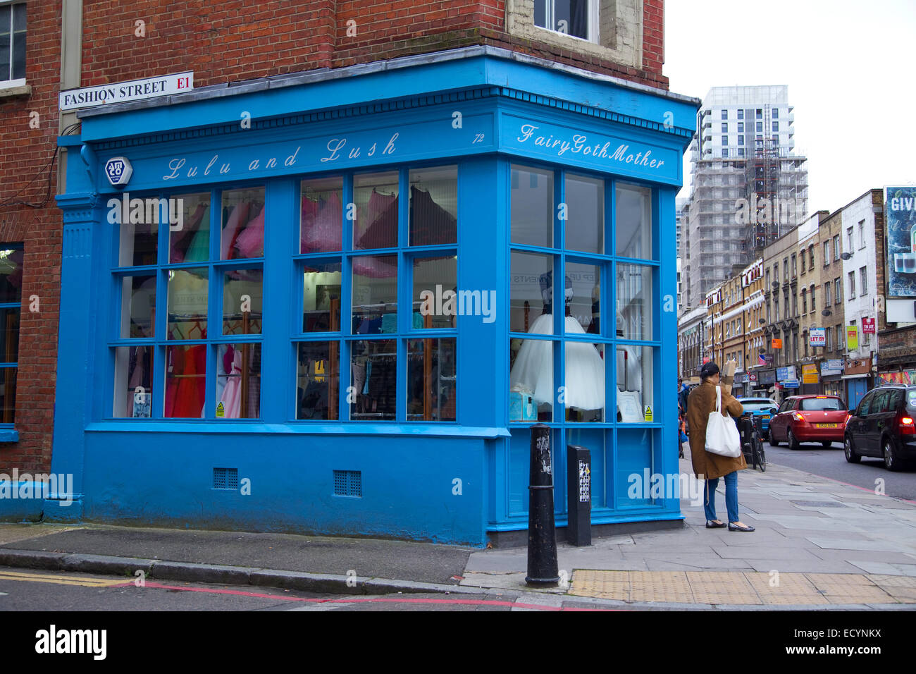 LONDON - 18. Oktober: Das Exterieur des Lulu und üppige am 18. Oktober 2014 in London, England, UK. Lulu und Lush wurde eine spec Stockfoto