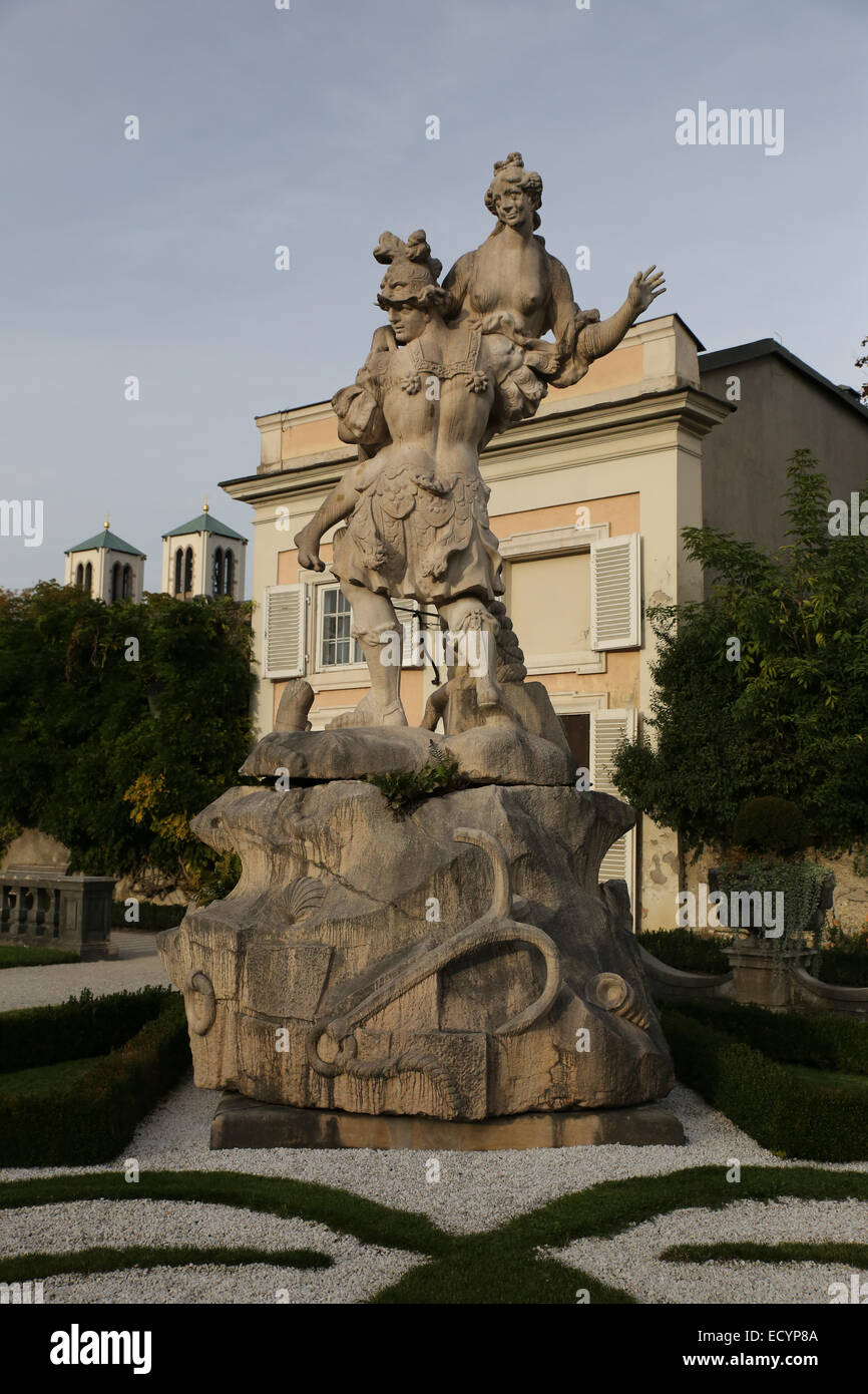 Mirabell Garten griechische Skulptur Stockfoto