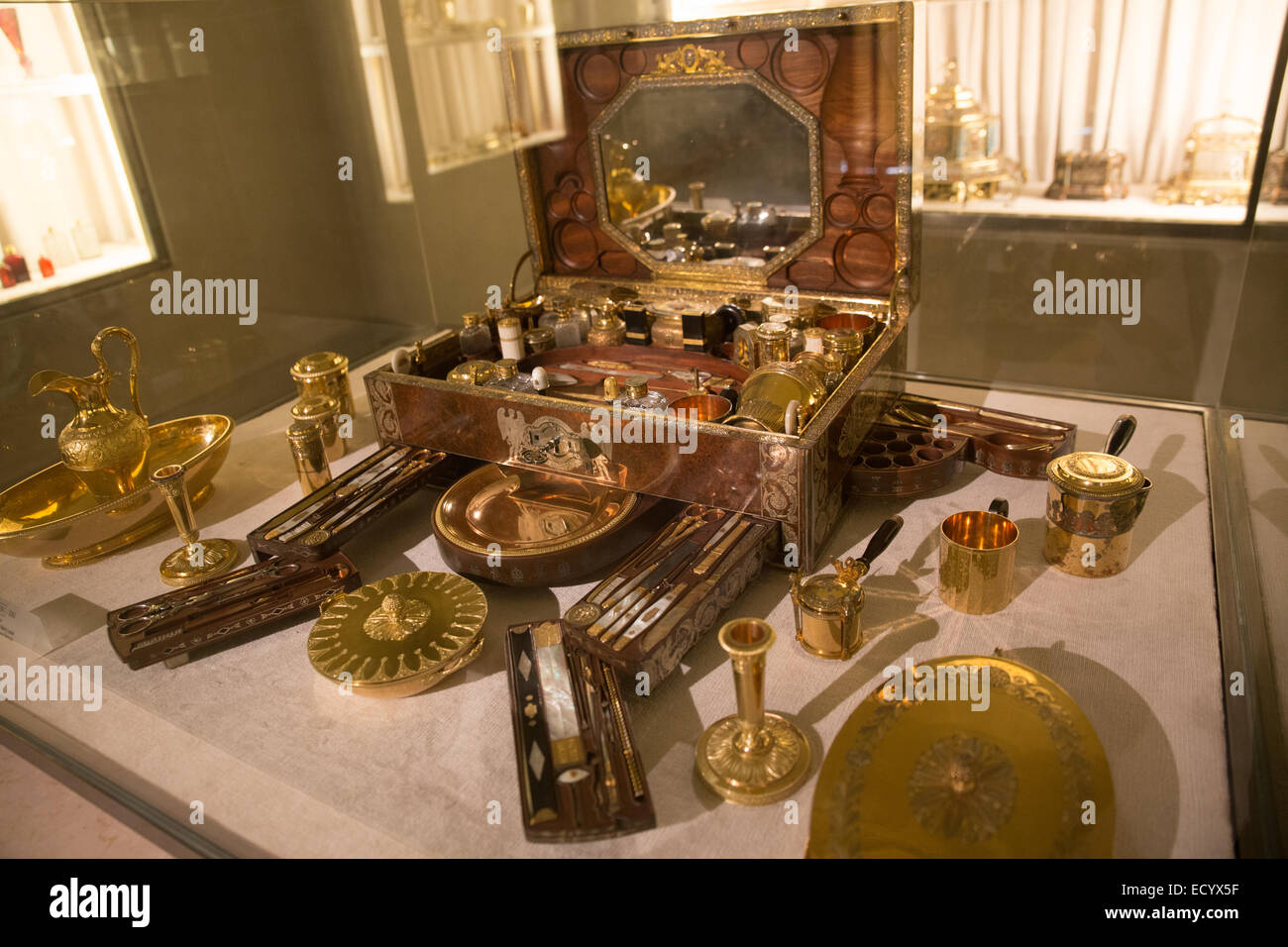 Deutsche Vintage Reiseset Stockfoto