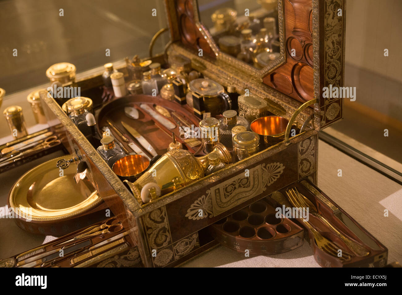 Deutsche Vintage Reiseset Stockfoto