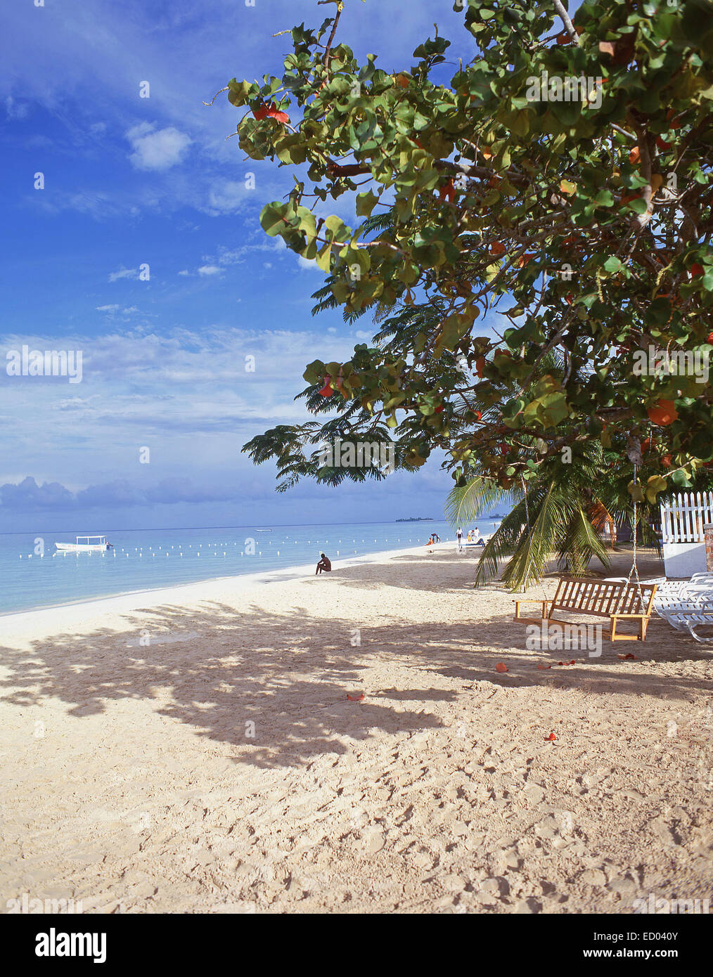 Negril Beach, Negril, Westmoreland Parish, Jamaika, große Antillen, Caribbean Stockfoto