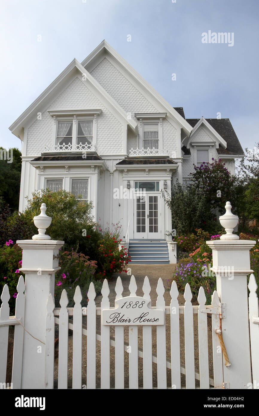 Das Blair-House-Inn.  Das viktorianische wurde Jessica Fletchers Haus in der TV-Serie "Murder She Wrote." Stockfoto