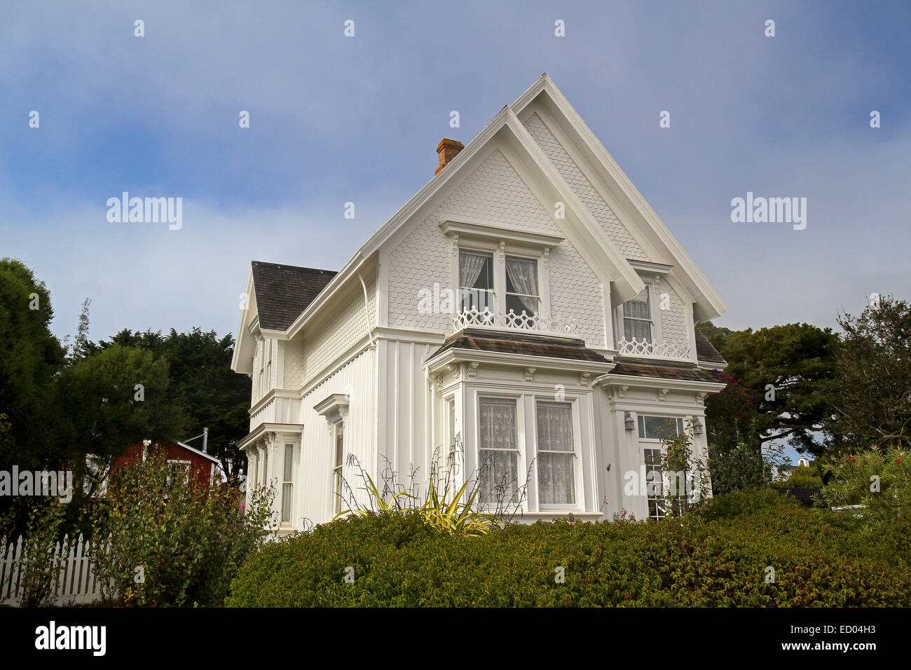 Das Blair-House-Inn.  Das viktorianische war einst Heimat der Ermittler Jessica Fletcher in der TV-Serie "Murder She Wrote." Stockfoto