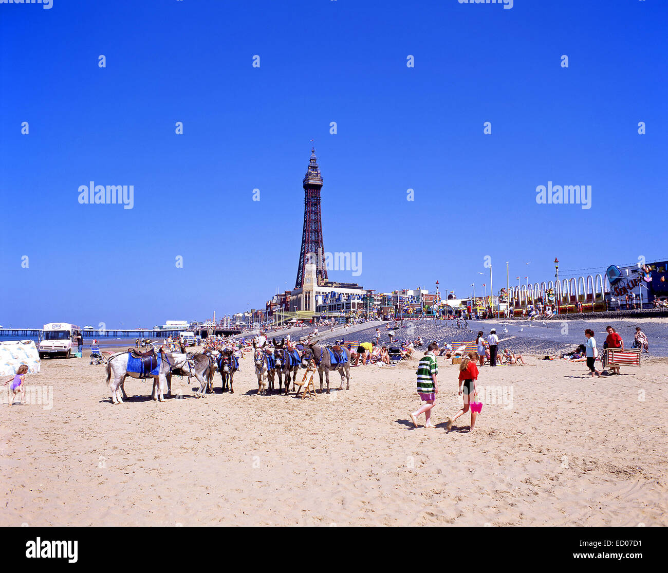 Blackpool Strand, Blackpool, Lancashire, England, Vereinigtes Königreich Stockfoto