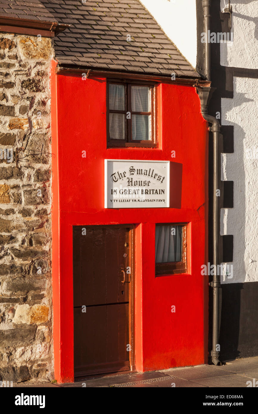 Wales, Conwy, kleinste Haus im Vereinigten Königreich Stockfoto
