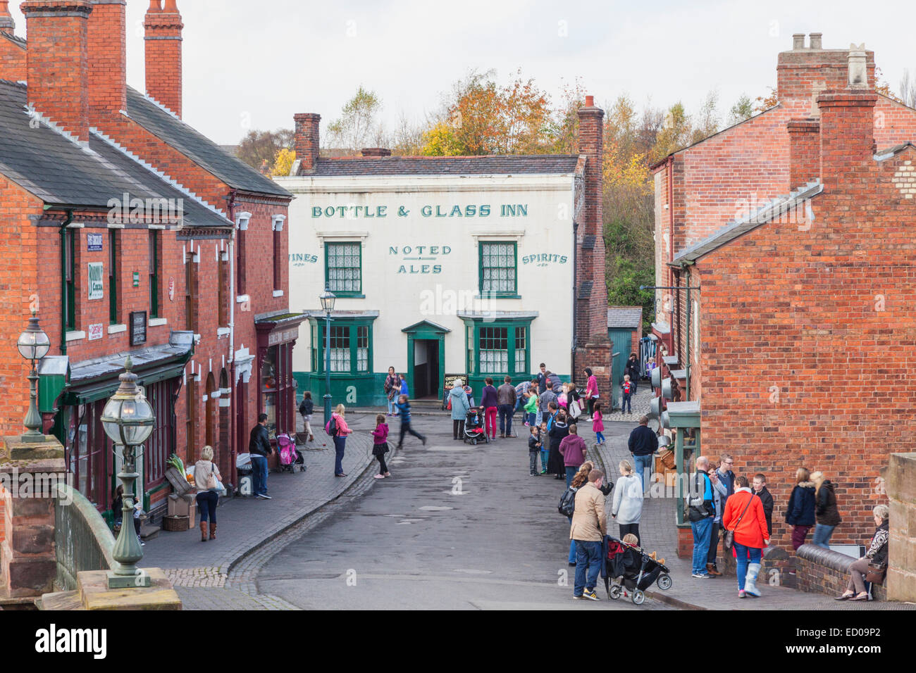 England, Birmingham, Dudley, das Black Country Living Museum, Straßenszene Stockfoto