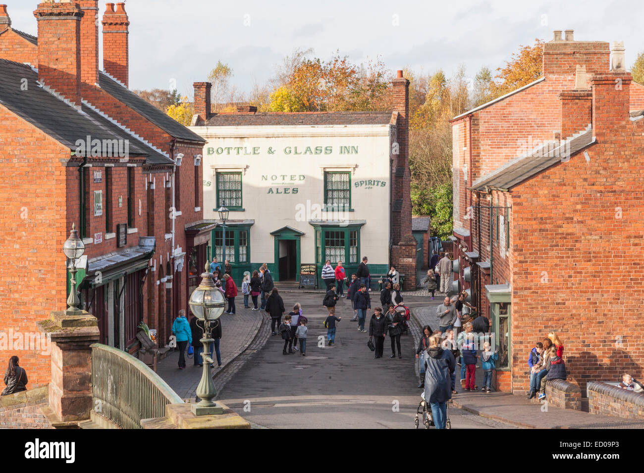 England, Birmingham, Dudley, das Black Country Living Museum, Straßenszene Stockfoto