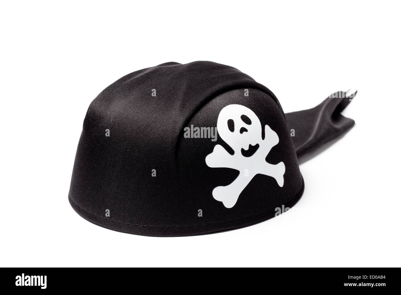 Bild von einem Piratenhut isoliert auf weißem Hintergrund. Stockfoto