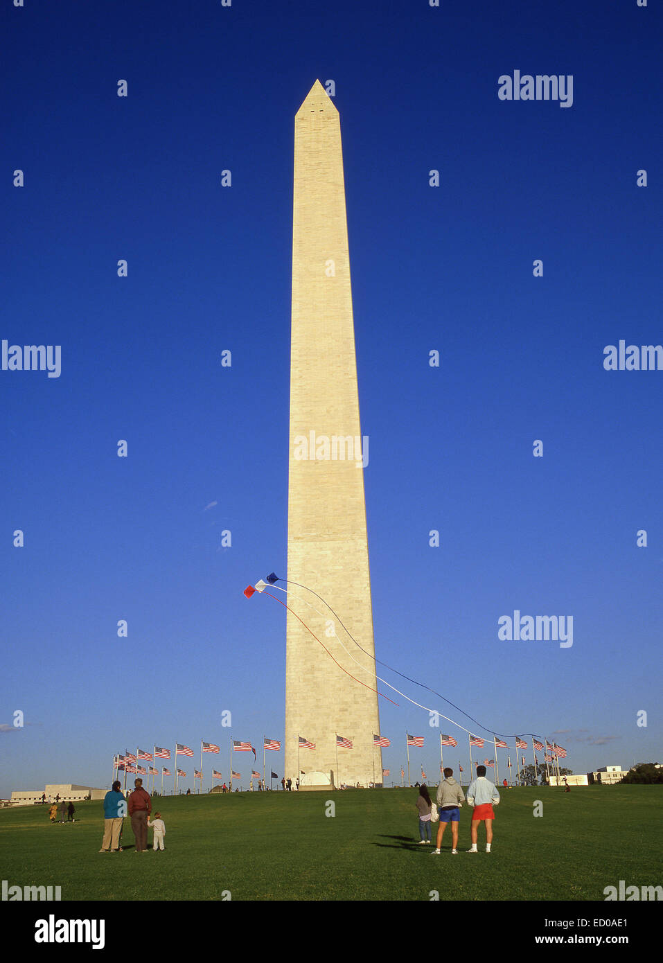 Washington Monument, National Mall, Washington DC, Vereinigte Staaten von Amerika Stockfoto