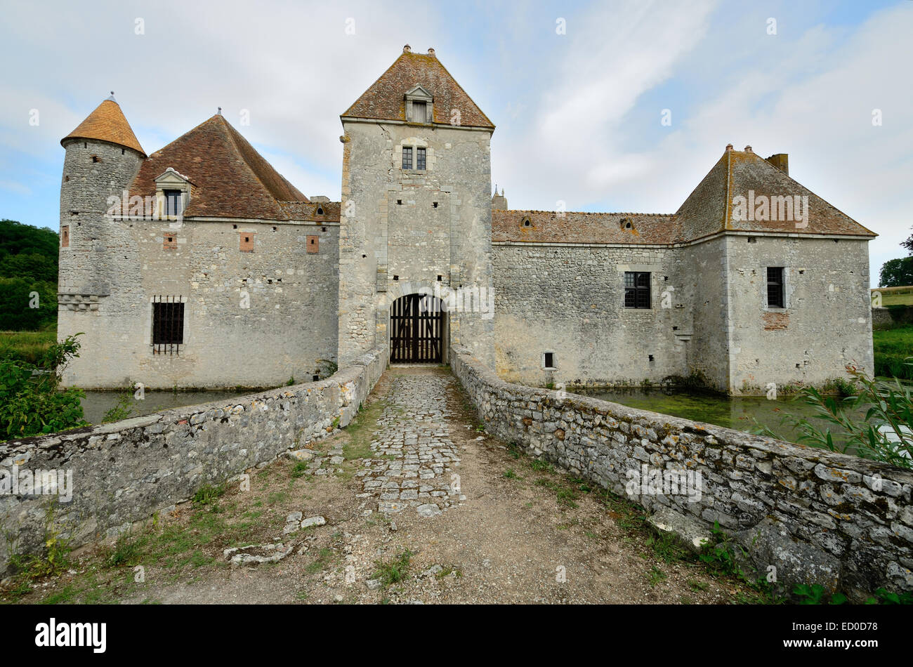 Mittelalterlichen Burg in Sancerre Region Frankreich Stockfoto