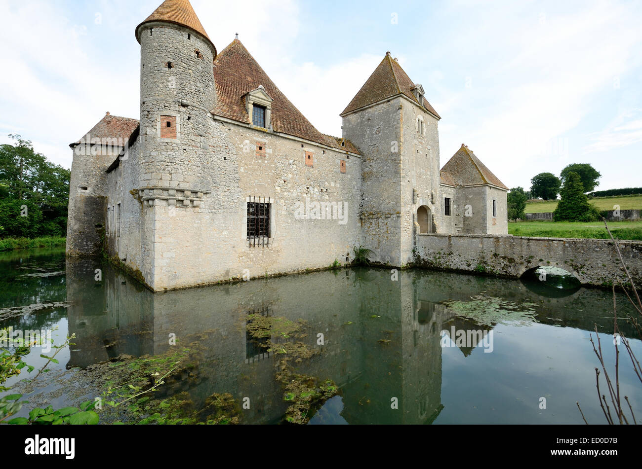 Mittelalterlichen Burg in Sancerre Region Frankreich Stockfoto