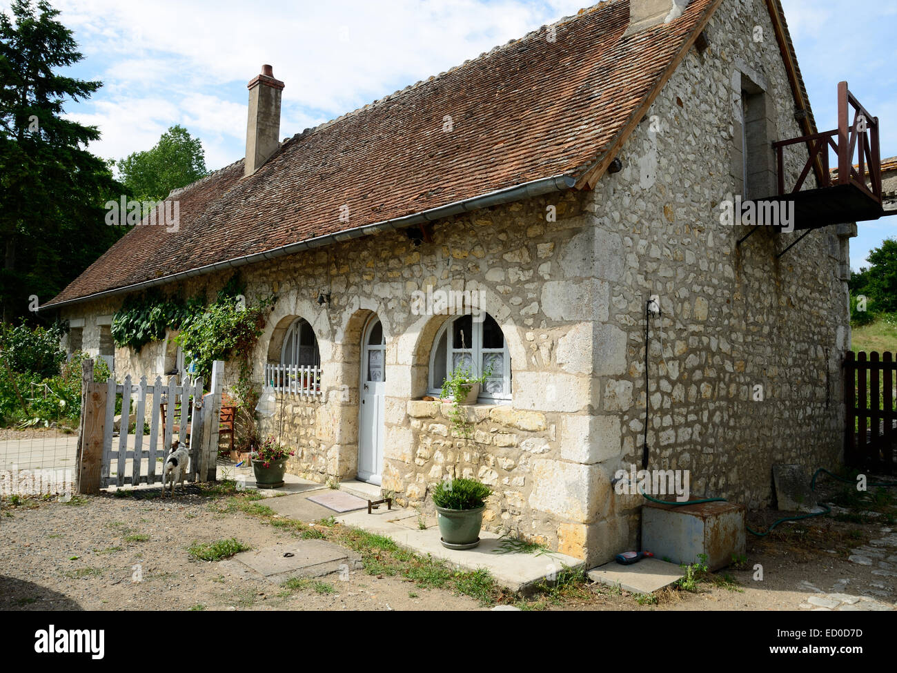 Mittelalterlichen Bauernhaus in Sancerre Region Frankreich