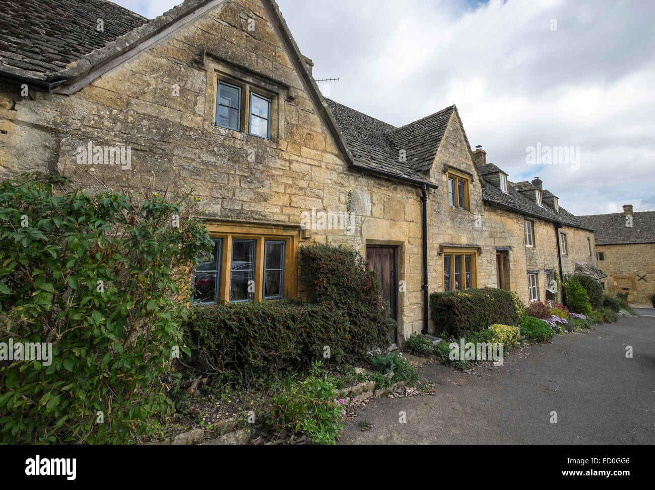 Ländliches Cotswold Dorf Motiv Guiting Power The Cotswolds Gloucestershire, England Stockfoto