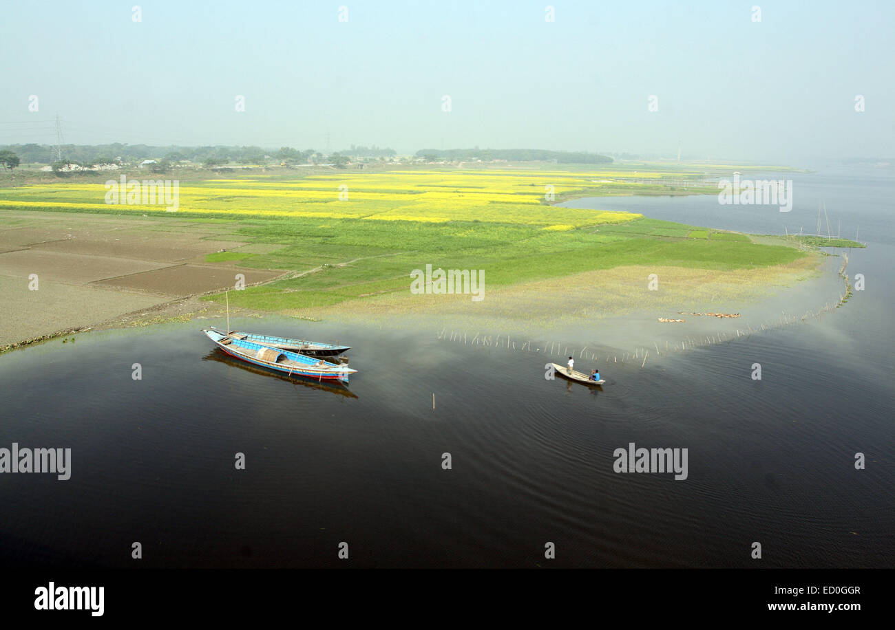 DHAKA vom 22. Dezember 2014. Landschaft Bangladesch. Stockfoto