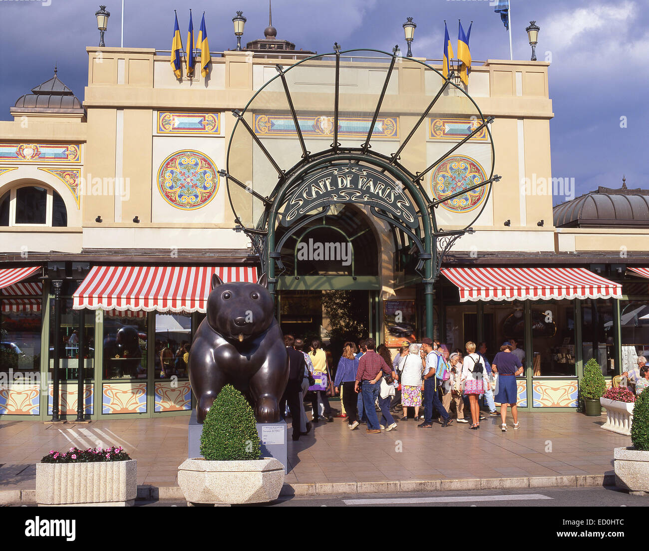 Café de Paris Monte-Carlo, Place du Casino, Montecarlo, Fürstentum Monaco Stockfoto