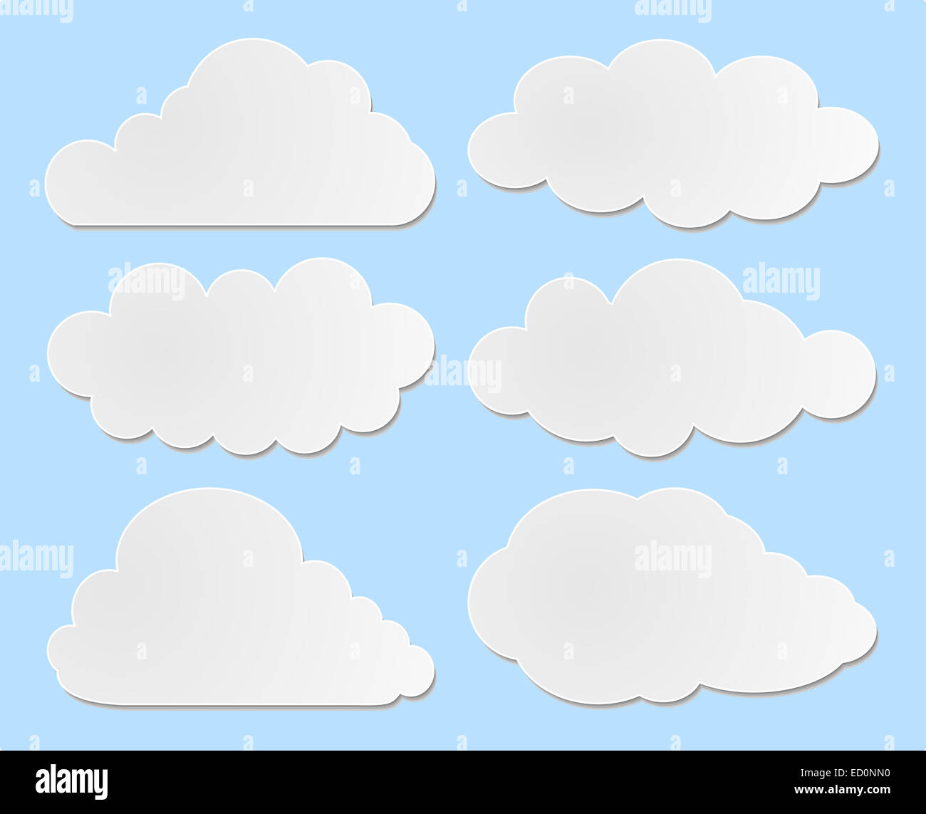 Wolken-Sammlung Stockfoto