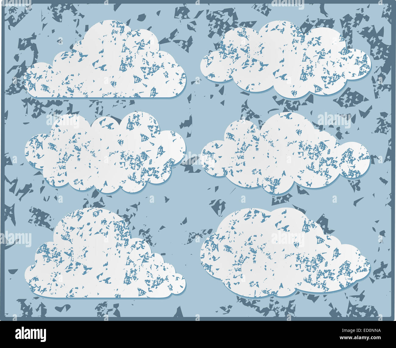 Wolken-Sammlung Stockfoto