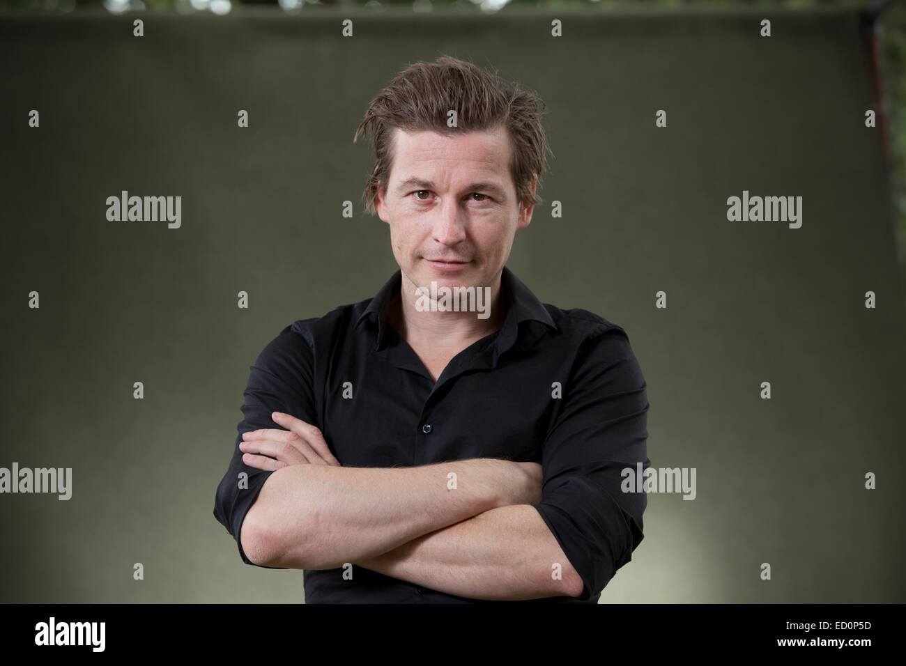 Arno Camenisch, Schriftsteller und Dramatiker, auf dem Edinburgh International Book Festival 2014. Edinburgh, Schottland. 17. August 2014 Stockfoto