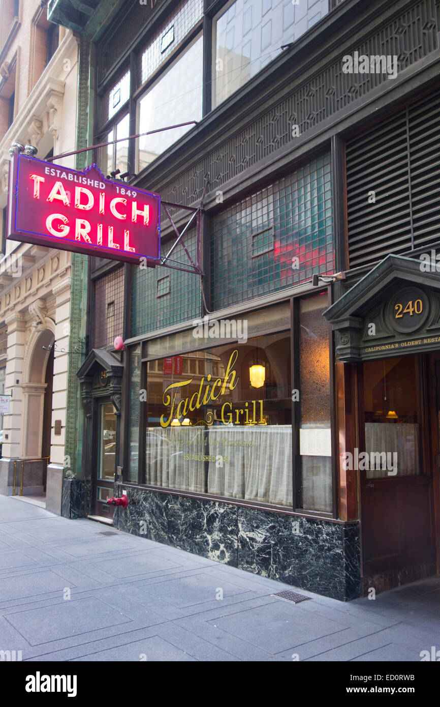 Tadich Grill in San Francisco CA Stockfotografie - Alamy