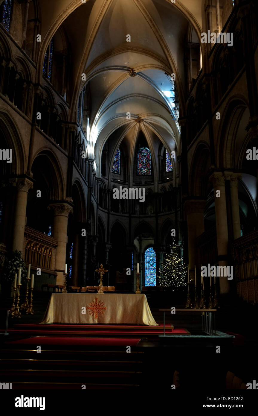 die Kathedrale von Canterbury in der Grafschaft Kent uk Dezember 2014 Stockfoto