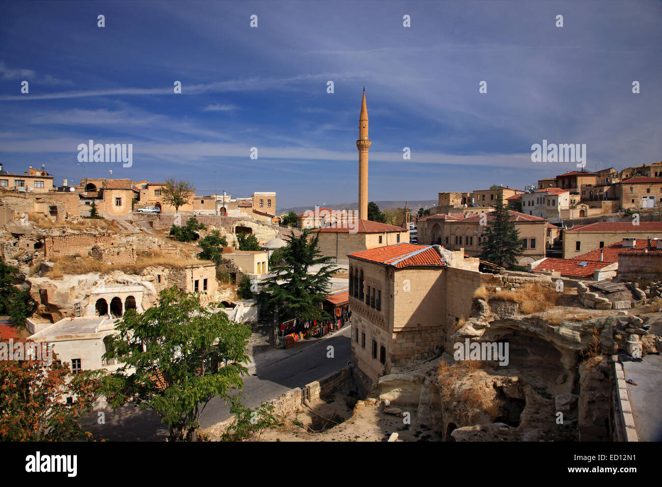 Sinasos ("Mustafapasa") eine der schönsten Städte in Kappadokien, Nevsehir, Türkei Stockfoto