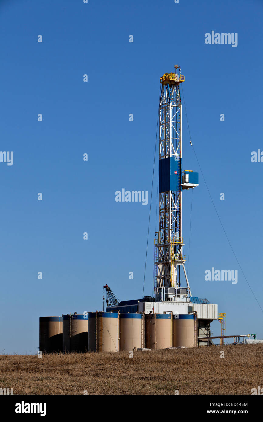 Flex-Drill Rig tätig. Stockfoto