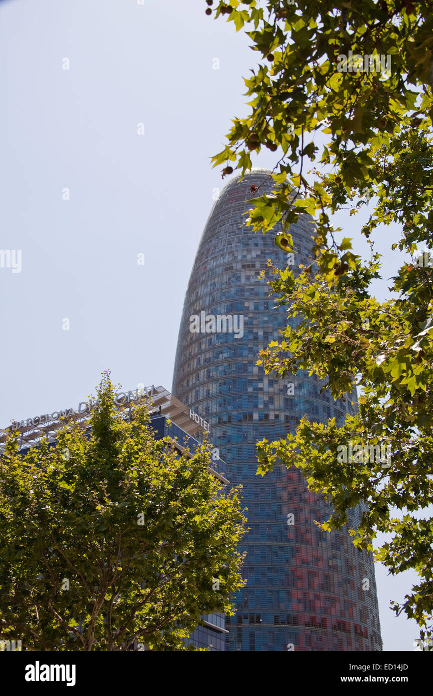 Moderner Architektur in Barcelona verleiht eine neuere modernere Dimension der Stadt. Stockfoto