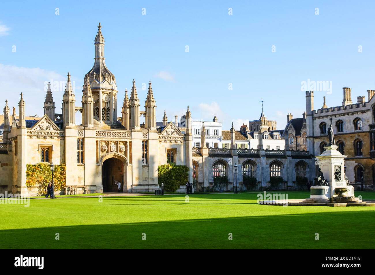 The University of Cambridge, King's College Porters' Lodge, Cambridge Cambridgeshire England Vereinigtes Königreich Großbritannien Stockfoto