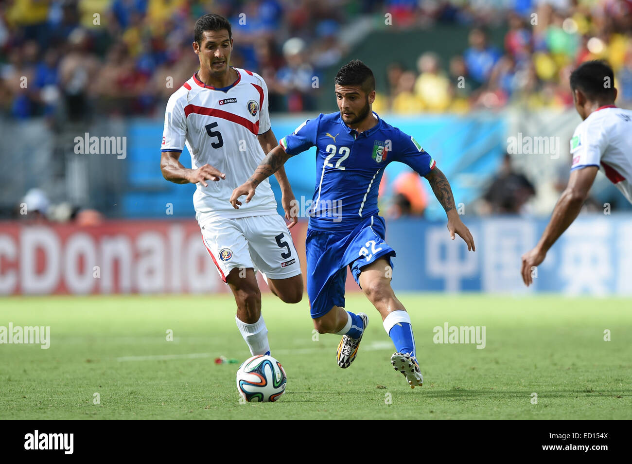 2014 FIFA World Cup - Gruppe D Spiel, Costa Rica (1) V (0) Italien, gehalten am Arena Pernambuco wo: Recife, Brasilien: 20. Juni 2014 Stockfoto