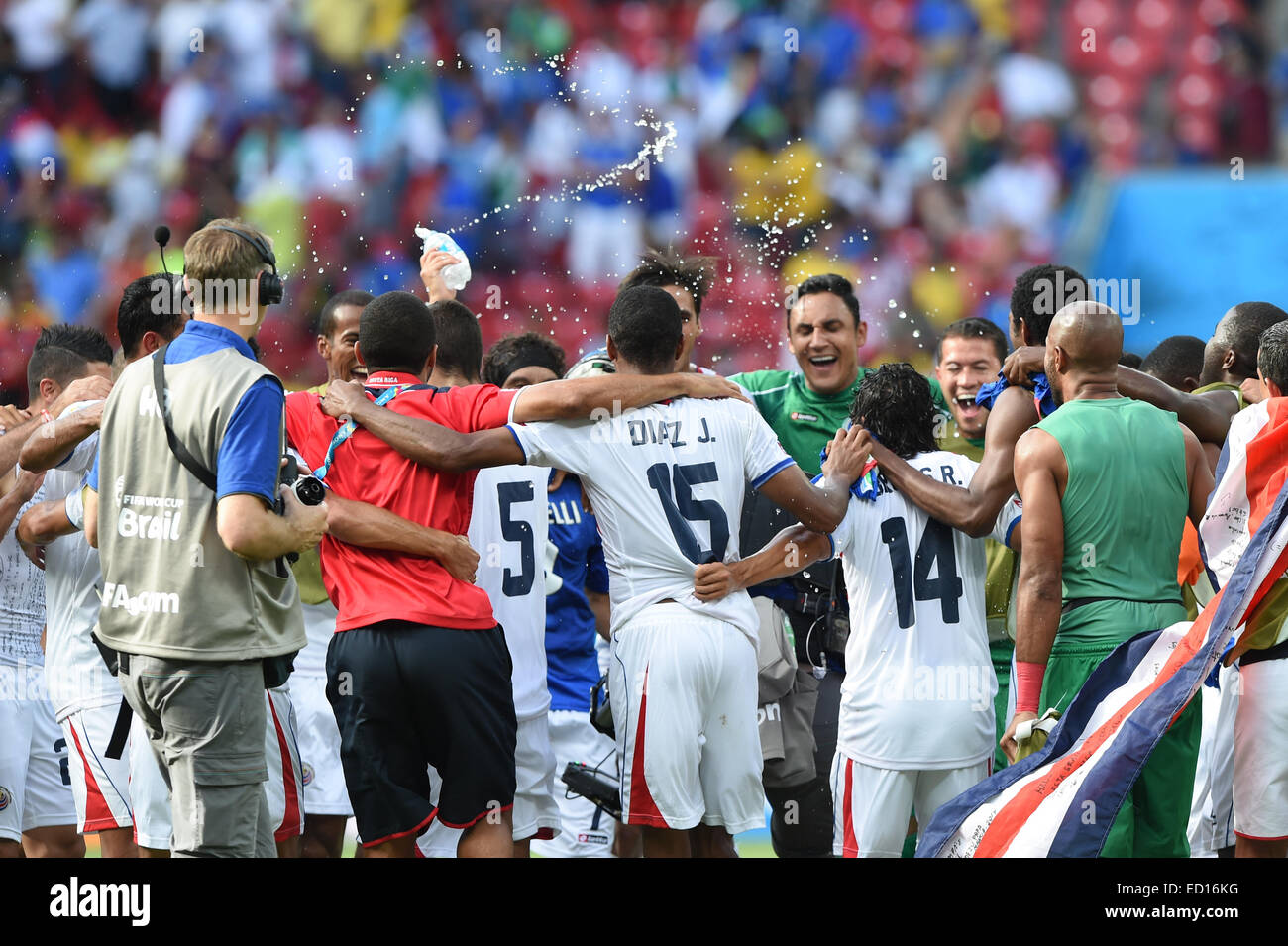 2014 FIFA World Cup - Gruppe D Spiel, Costa Rica (1) V (0) Italien, gehalten am Arena Pernambuco wo: Recife, Brasilien: 20. Juni 2014 Stockfoto